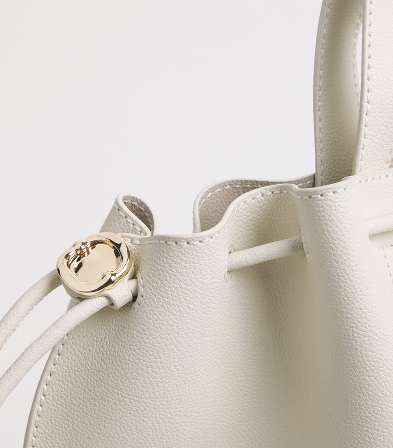 Claudie Pierlot Alban grained leather tote bag, UK version