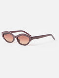 Oliver Bonas brown angled sunglasses chocolate frame (British brand)