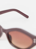 Oliver Bonas brown angled sunglasses chocolate frame (British brand)