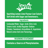 Sprite lemon and lime sparkling soft drink 2L (British brand)