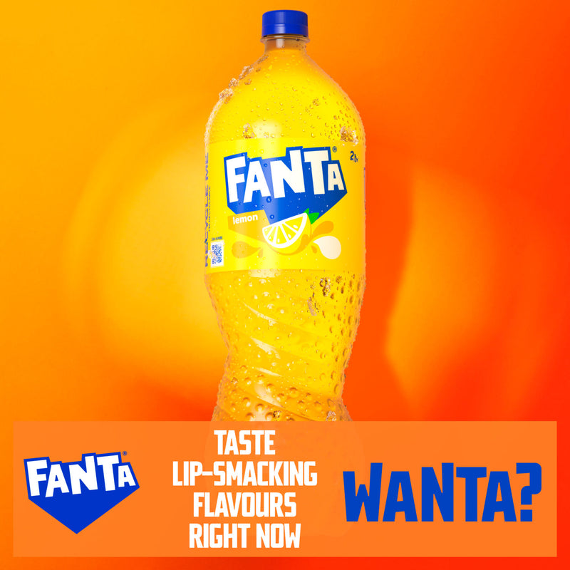 Fanta Lemon lemonade 2L - British product