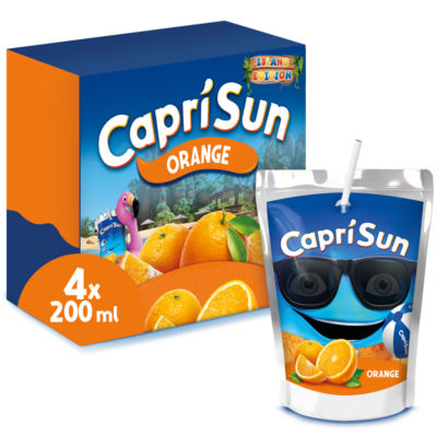 Capri-Sun orange juice drink 4x200ml - British product