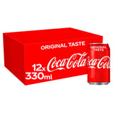 Coca-Cola Original Taste 12x330ml cans - British product