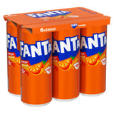 Fanta orange soft drink 6x330ml, imported from the UK