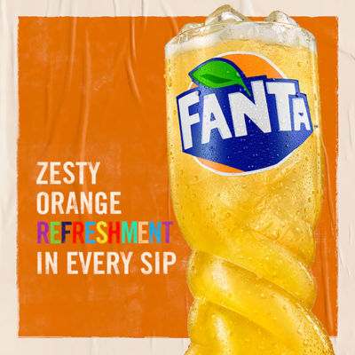 Fanta orange soft drink 6x330ml, imported from the UK