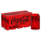 ASDA Coca-Cola Zero Sugar Cola Soft Drink 8 x 330ml- Buy online at McGrocer