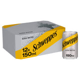 ASDA Schweppes Soda Water Carbonated Soft Drink 12 x 150ml Cans- Buy online at McGrocer