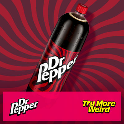 Dr Pepper soft drink 1.5L bottle (British brand)