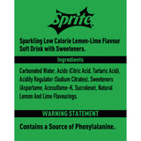 Sprite Zero Sugar lemon-lime sparkling soft drink 2L (British brand)