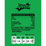 Sprite Zero Sugar lemon-lime sparkling soft drink 2L (British brand)