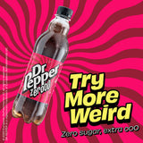 Dr Pepper Zero fizzy drink 500ml - British product