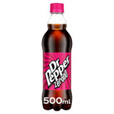 Dr Pepper Zero fizzy drink 500ml - British product