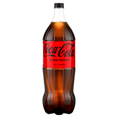 Coca-Cola Zero Sugar 2L soft drink (British brand)