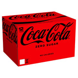Coca-Cola Zero Sugar soft drink 12 x 330ml cans, UK version