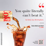 Coca-Cola Diet Coke No Caffeine 8 x 330ml cans - British product