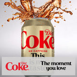Coca-Cola Diet Coke No Caffeine 8 x 330ml cans - British product
