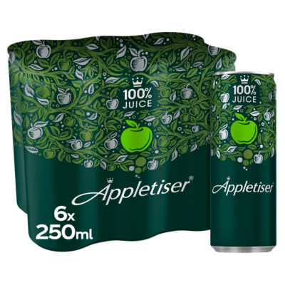 Appletiser sparkling apple juice 6 x 250ml cans - British product