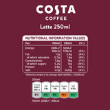 Costa Classic Latte Iced Coffee 250ml - British product
