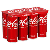 Coca-Cola soft drink Original Taste 8 x 330ml, UK version