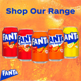 Fanta Orange soft drink 18 x 330ml cans - British product
