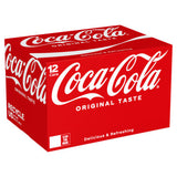 Coca-Cola Original Taste soft drink 12x330ml, imported from the UK