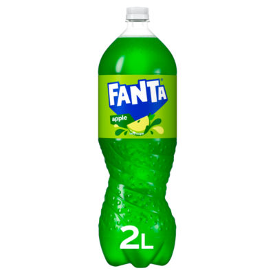 Fanta Apple Zero 2L limited edition soft drink (British brand)
