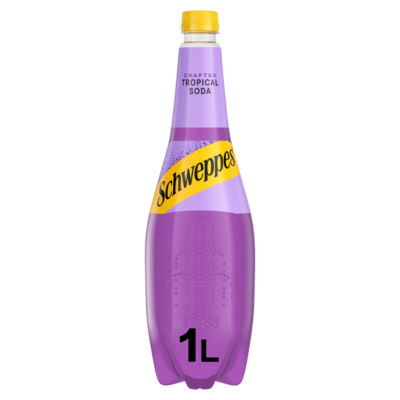 Schweppes tropical soda 1L, UK version