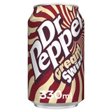 Dr Pepper soft drink Cream Swirl 330ml, UK version