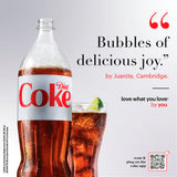 Coca-Cola Diet Soda 1.75 Litre Bottle - British product