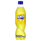 Fanta Lemon sparkling soft drink 500ml (British brand)