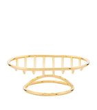 Zodiac Cylinder Gold-Plated Soap Dish (British brand)