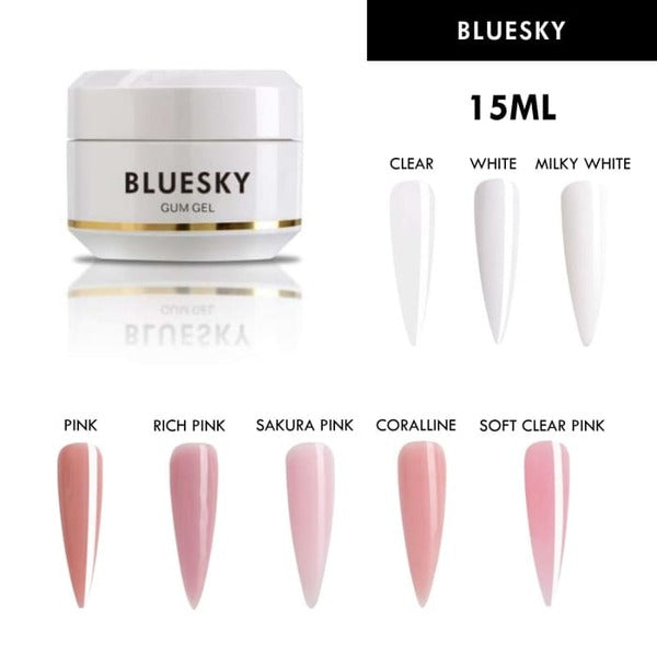 Bluesky Gum Gel Clear Extension Gel 15ml - British product