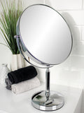 Showerdrape Helios chrome makeup mirror with 5x magnification, 42.5x28x15cm (British brand)