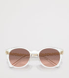 Michael Kors Pienza round sunglasses with gold-tone accents - British product