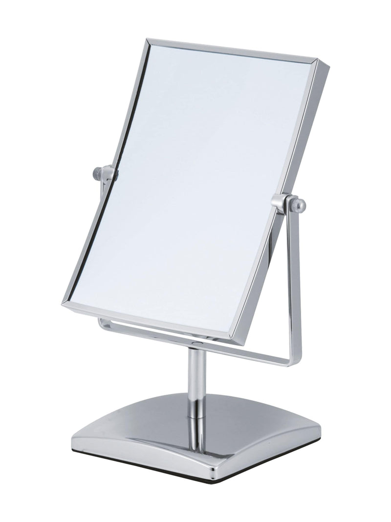 Showerdrape chrome vanity mirror with rectangular 3x magnification, 26.5cm height (British brand)