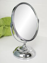 Next Showerdrape Eris Chrome Oval Magnifying Vanity Mirror 5x Reversable - 23cm- Buy online at McGrocer