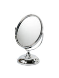 Showerdrape chrome oval vanity mirror 5x magnification - British product