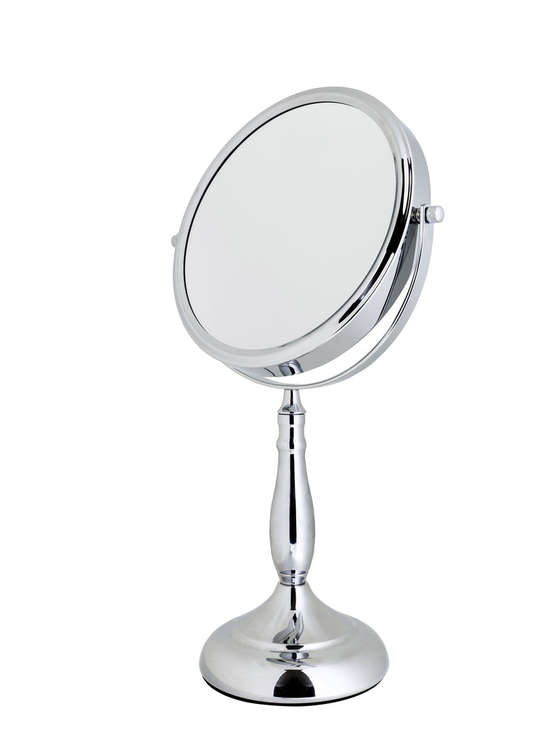 Showerdrape chrome vanity mirror round 7x magnification reversible 40.5cm (British brand)
