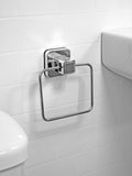 Showerdrape chrome suction wall mounted towel ring (British brand)
