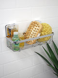 Showerdrape chrome suction basket 26cm wide - British product