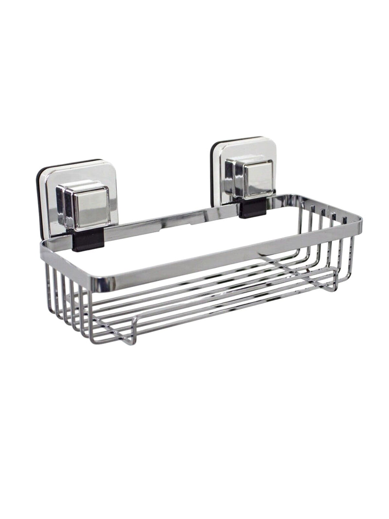 Showerdrape chrome suction basket 26cm wide - British product