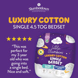 Slumberdown 4.5 Tog Kids Bedset Single (British brand)