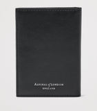 Aspinal of London leather double fold card holder 11cm, imported from the UK