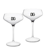 Harrods Set of 2 Logo Martini Glasses 17cm Height- Buy online at McGrocer
