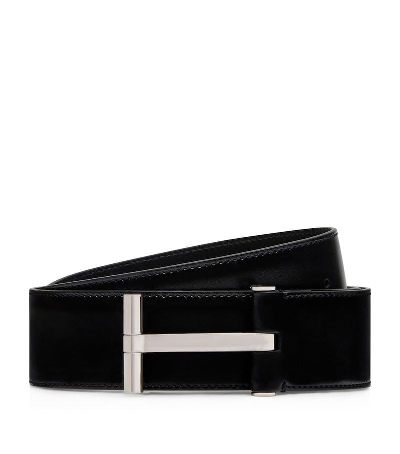 TOM FORD leather Classic T belt, UK version