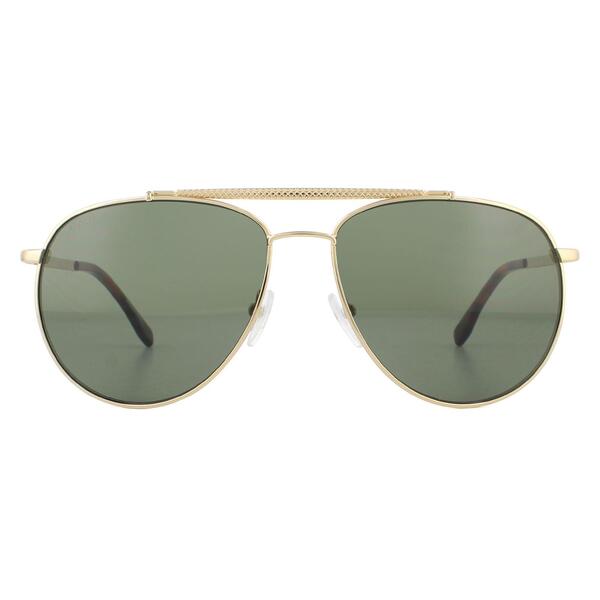 Lacoste L177S gold men sunglasses, pilot style (British brand)