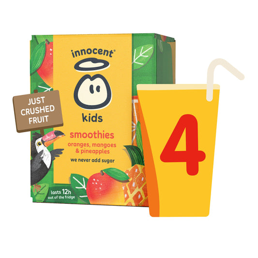 Innocent Kids Smoothies, Oranges, Mangoes & Pineapples 4x150ml GOODS Sainsburys   