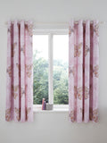 Catherine Lansfield pink butterfly curtains 168x183cm, imported from the UK