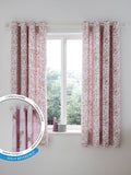 Catherine Lansfield pink butterfly curtains 168x183cm, imported from the UK