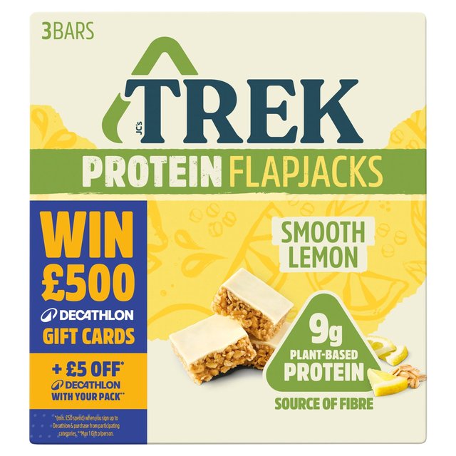 TREK Smooth Lemon Protein Flapjacks Multipack 3 x 50g GOODS M&S